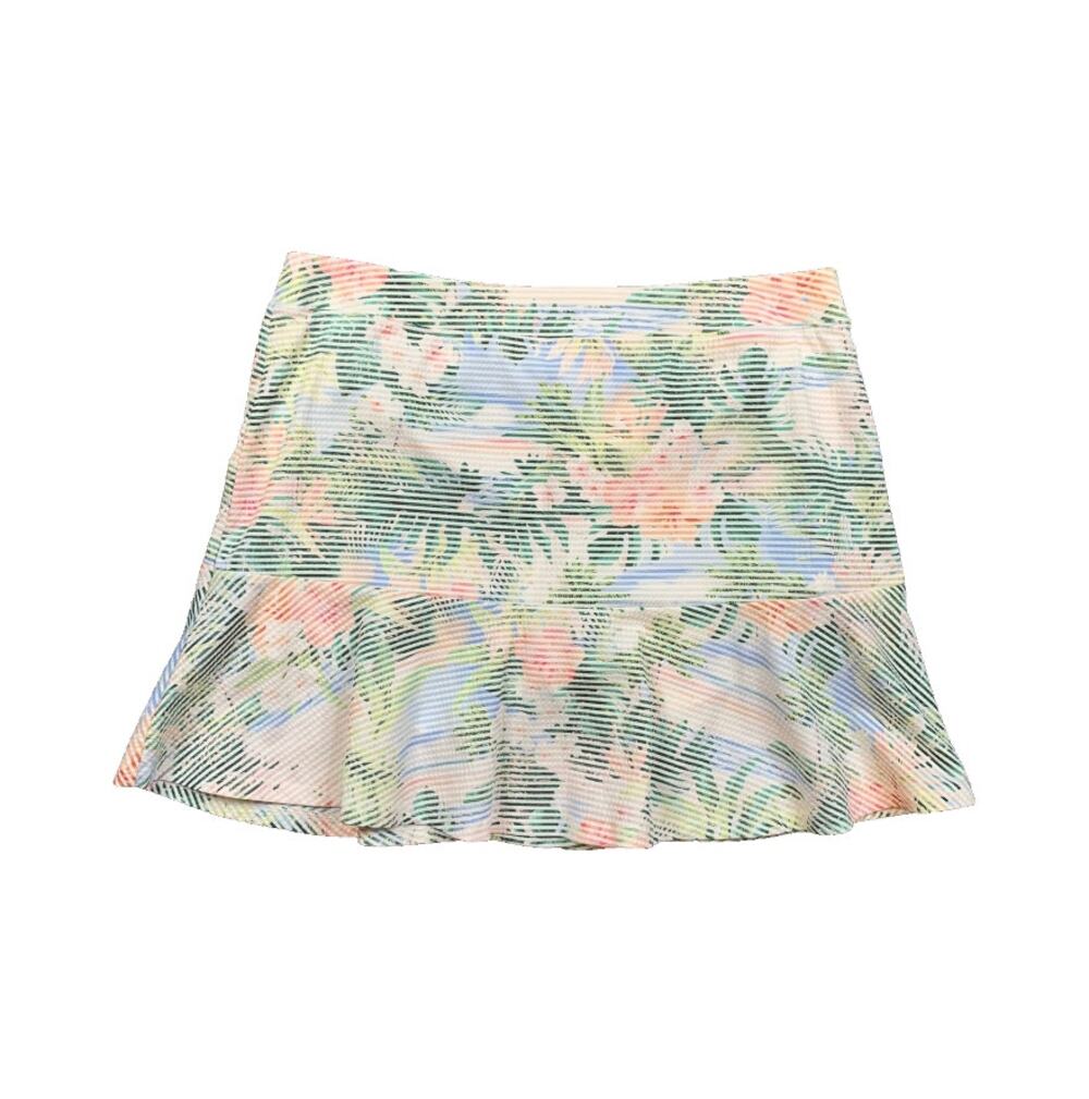 Tommy Bahama Skort Women Medium IslandZone Abby CostaWave Ocean Vida Seersucker